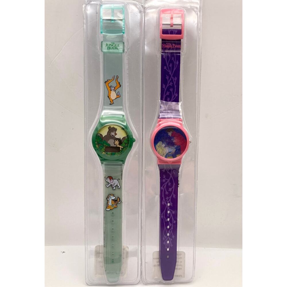 VTG Disney NOS Watches Jungle Book and Sleeping Beauty Women's Kids IOP